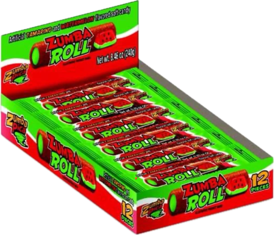Zumba roll watermelon 12ct