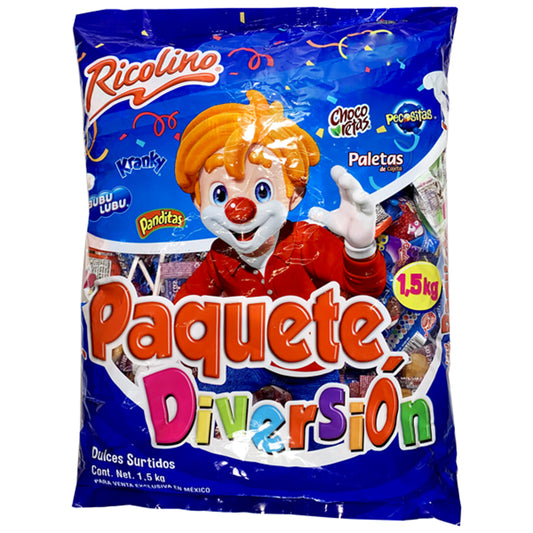 Paquete Diversión Ricolino 3lb